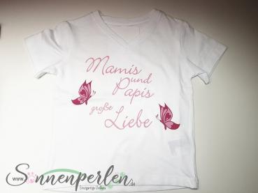 Kinder Shirt Mamis/Papis Große Liebe